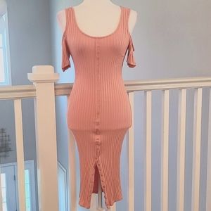 Blush pink Body con dress